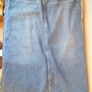 Universal Thread Denim Blue Maxi Skirt